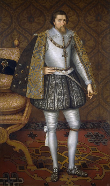 Obraz przedstawiający króla Anglii Jakuba I Stuarta