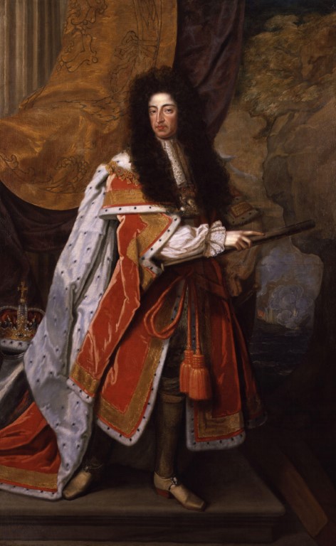 Obraz przedstawiający portret króla Anglii Wilhelma III Orańskiego