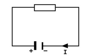 Schemat prostego obwodu elektrycznego