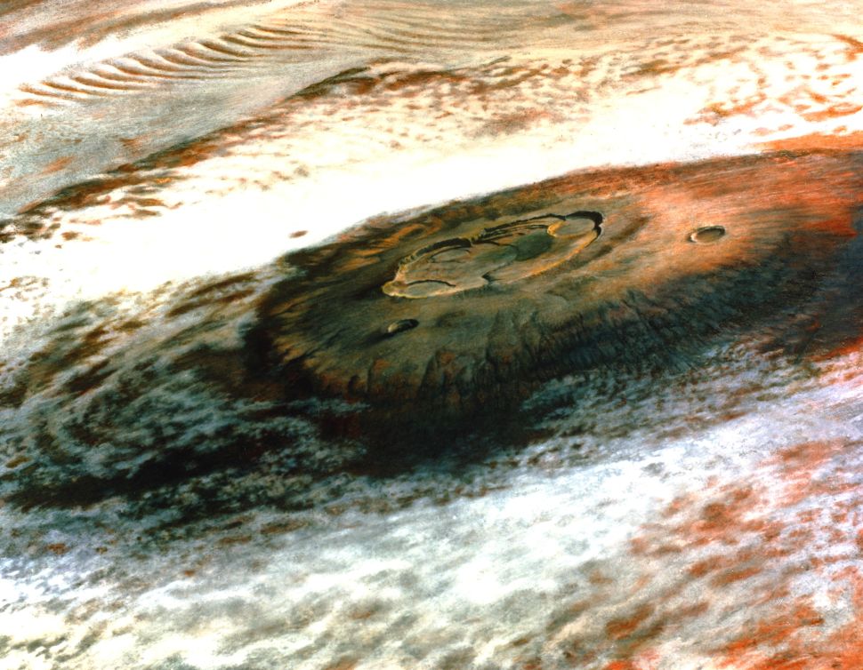 Olympus Mons na Marsie ― największy wulkan Układu Słonecznego