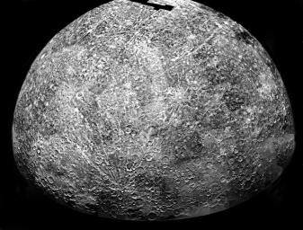 Merkury - zdjęcie wykonane przez Mariner 10