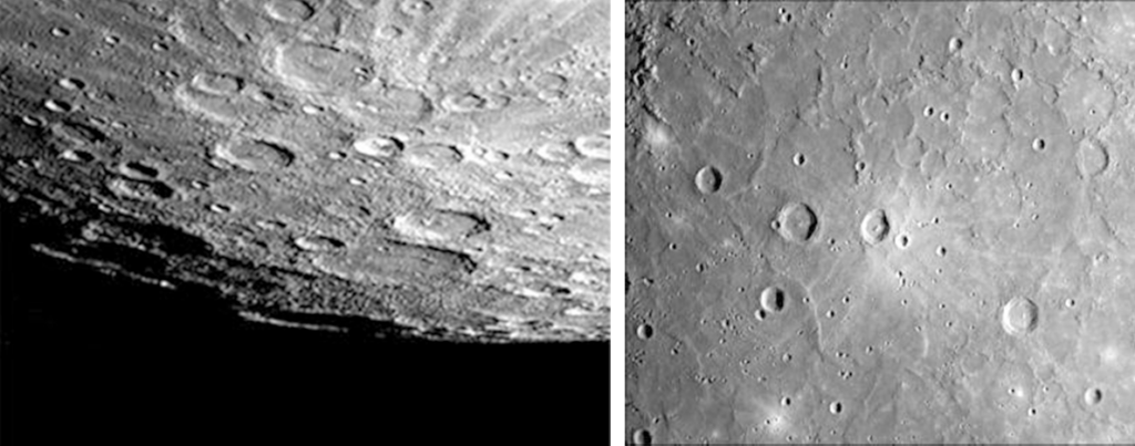 Zdjęcia Merkurego wykonane przez sondę Messenger
