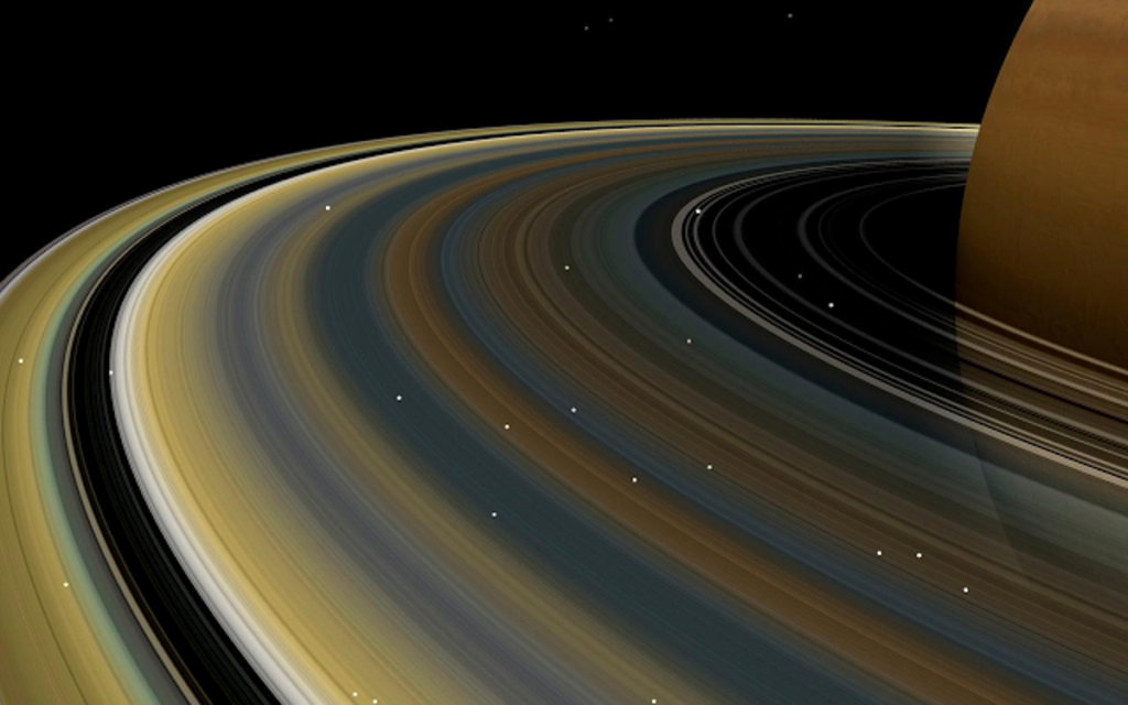 Saturn - artystyczna wizja pierścieni