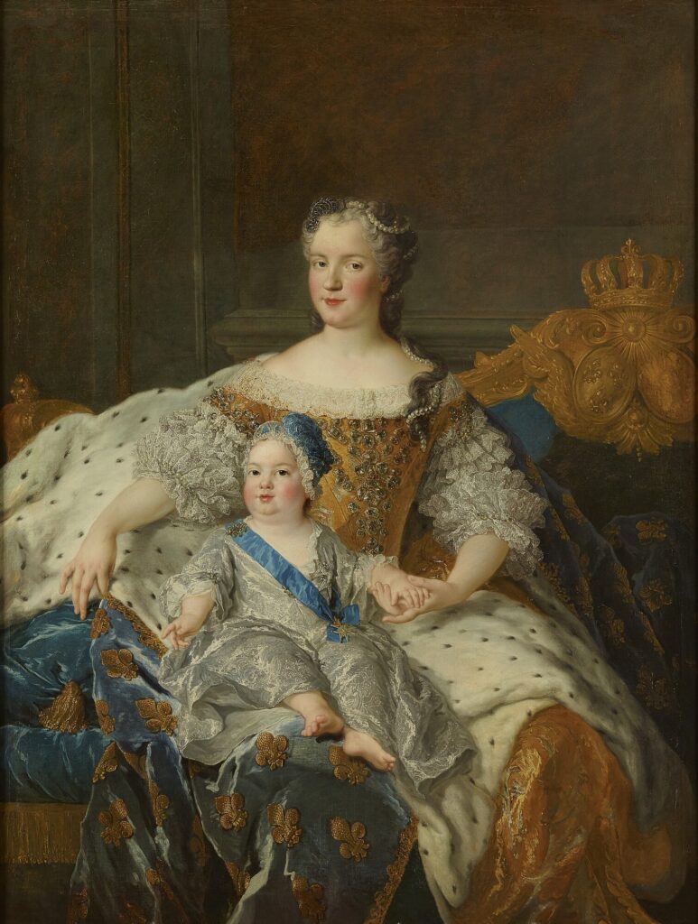 Portret Marii Leszczyńskiej z synem Ludwikiem